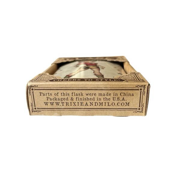 Trixie and Milo Cowgirl Stainless Steel Pocket Flask 8 oz READ - Picture 5 of 5